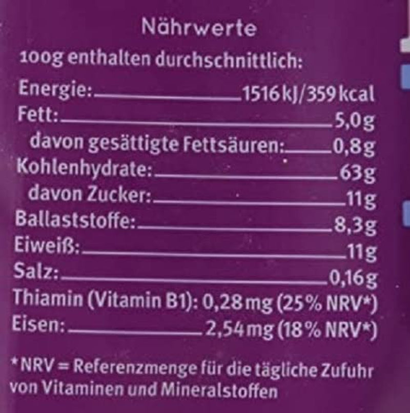 hof muesli d'avoine aux baies, sans gluten (425 g) - Bio
