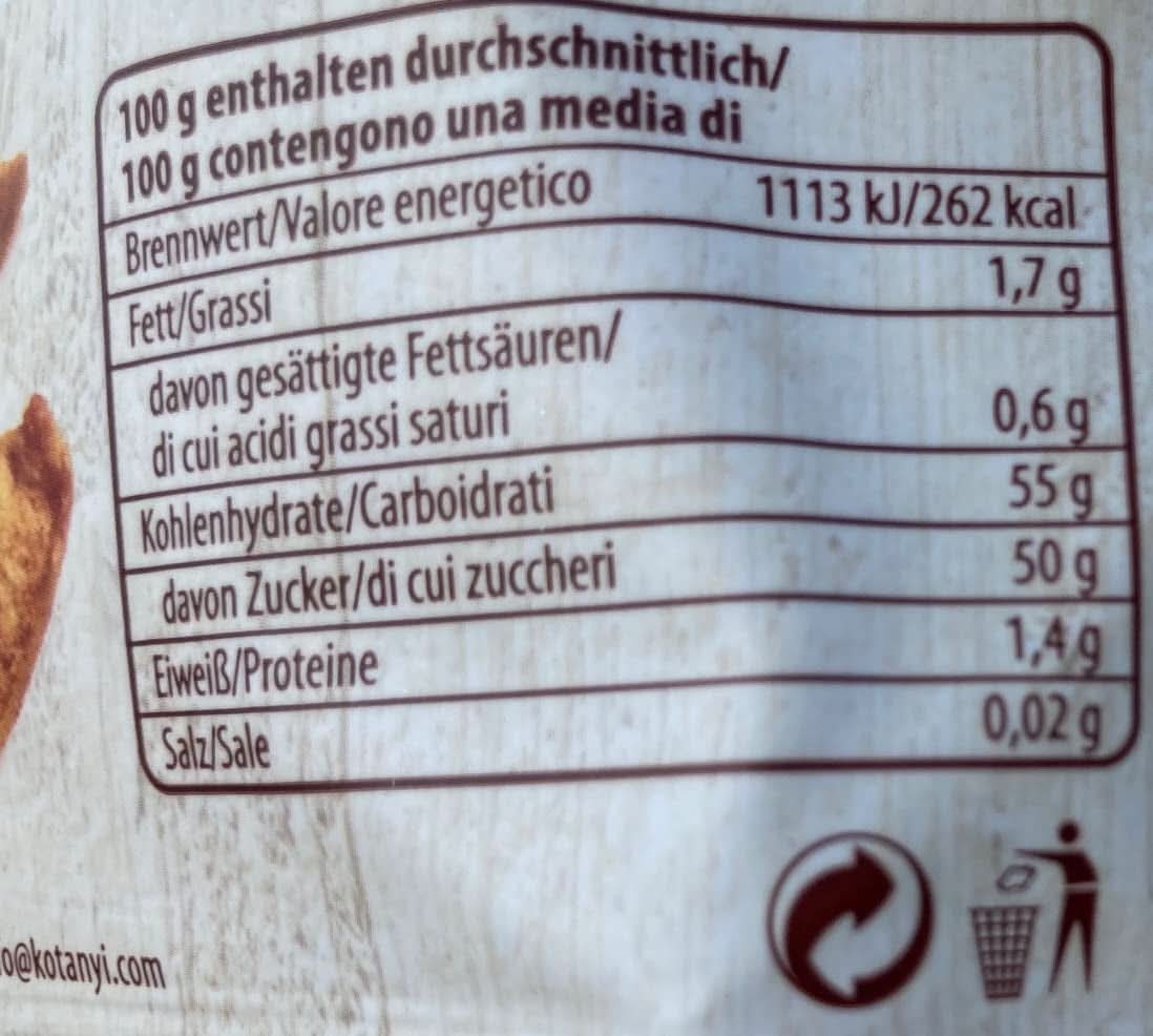 Morceaux de pommes séchées Kotanyi à la cannelle, 100 % naturel, 9 x 40 grammes Produits déshydratés Naty Shop