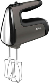 Tefal HT650E Power Mix Silence Batteur à main | 600 watts | Contrôleur de vitesse variable | Fonction Turbo et Auswurf | Moteur de loisirs extrêmes | Incl. 2 Rührbesen et 2 Knethaken | Blé Cuisine Naty Shop Single
