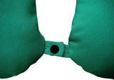 Lemos Home Oreiller cervical avec rembourrage en microfibre, oreiller de soutien du cou, oreiller de voyage confortable pour avion, voiture, bureau, idéal pour le camping, les vacances et les gadgets de voyage (vert menthe)