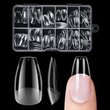 Faux ongles courts ballerine, 120 pièces, colle sur 12 tailles, ongles artificiels courts, Gel souple, couverture complète, pointes pour ongles courts en Gel S