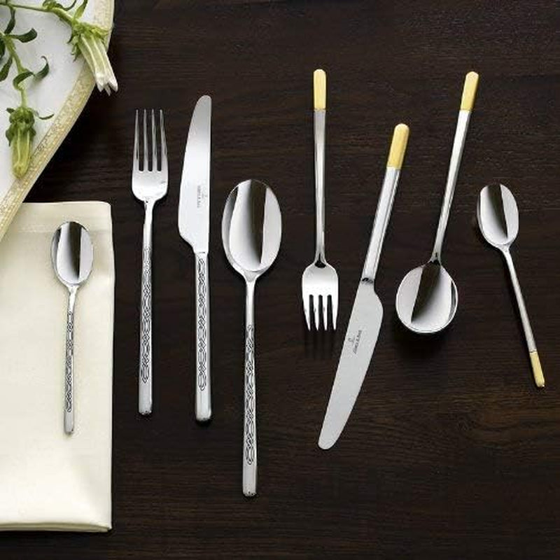 Villeroy & Boch - Couverts Ella partiellement dorés, 30 pièces, 6 personnes, lavables au lave-vaisselle, acier inoxydable Cuisine Naty Shop