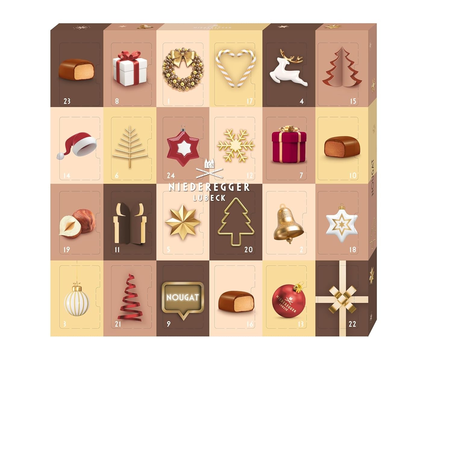 Calendrier de l'Avent Niederegger Mini Nougat 180g