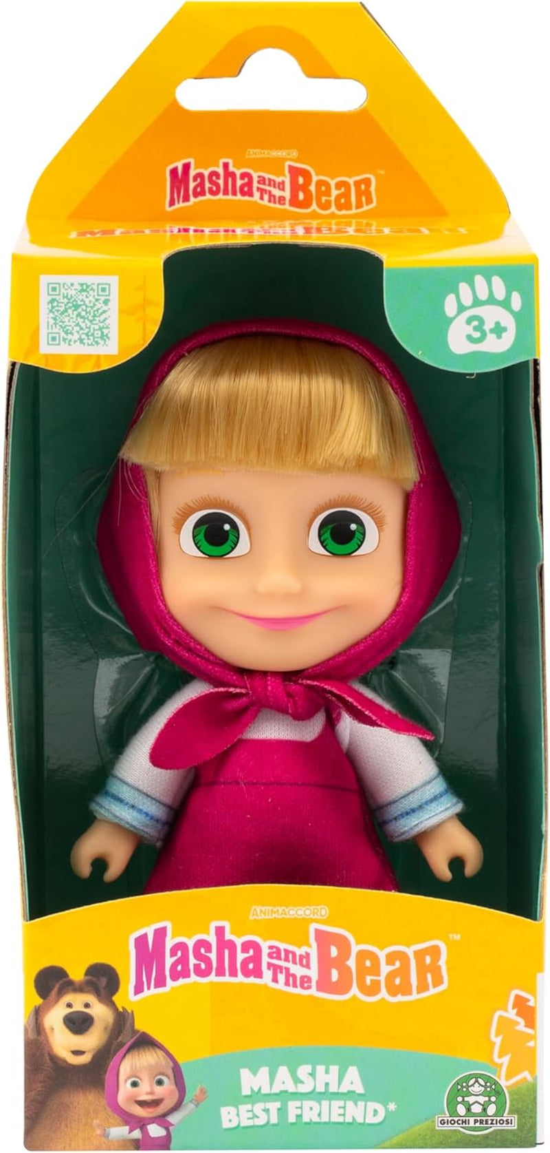 Poupée Masha et Michka 12 cm, modèle de tenue d'été à collectionner, jouet pour 3 ans et plus MHA001