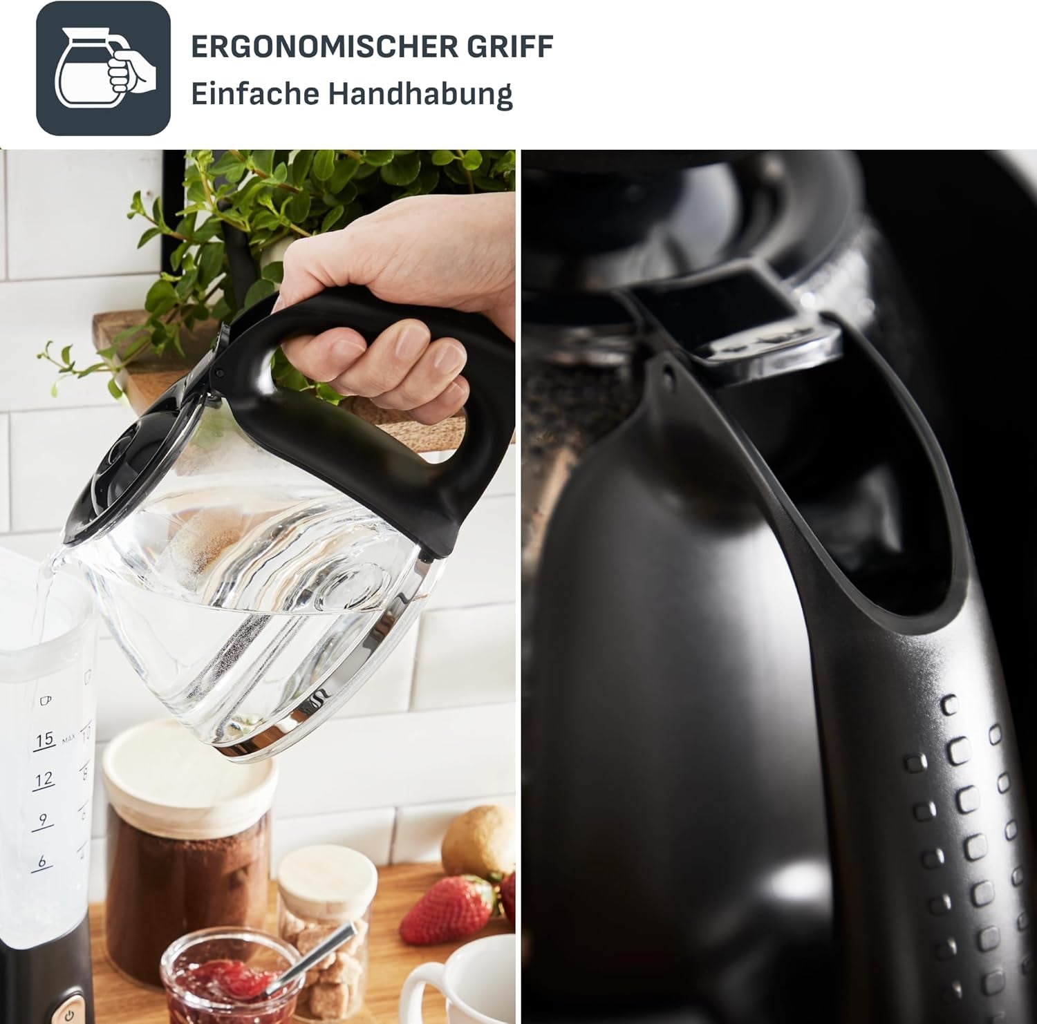 Tefal Includeo Filter Machine à Expresso, Machine à Expresso Extrêmement Facile à Utiliser, Adaptée aux Droitiers et aux Gauchers, Ouverture Automatique du Couvercle, 1,25 L, 10 à 15 Tasses, CM533811