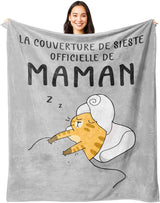 Couverture en flanelle Juratar pour papa - cadeau pour anniversaire, fête des pères et Noël - 152 X 130 cm Lits et couvertures Besuche den Juratar-Store Maman