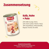 animonda Carny Katzen Nassfutter Kitten Chicken + Pute (12 x 400g), Kitten getreidefreies Katzennassfutter ohne Zucker für wachsende Kätzchen bis 1 Jahr, mit frischen Ingrédient