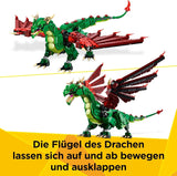 LEGO Creator 3In1 Green Dragon - Jouet - Se transforme en serpent de mer ou en phénix - Jouet de construction animalier pour enfants - Cadeau pour garçons et filles à partir de 9 ans 31161 Jeux de construction Besuche den LEGO-Store