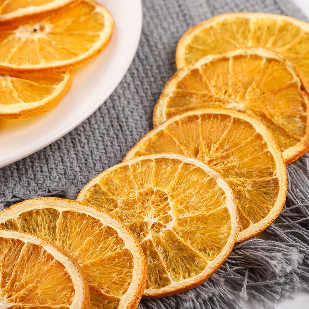 Tranches d'orange séchées, 250g Tranches d'orange naturelles Décorations séchées, tranches d'orange séchées pour décorations de Noël, Couronne de l'Avent, savon, tranches de fruits Produits secs Naty Shop