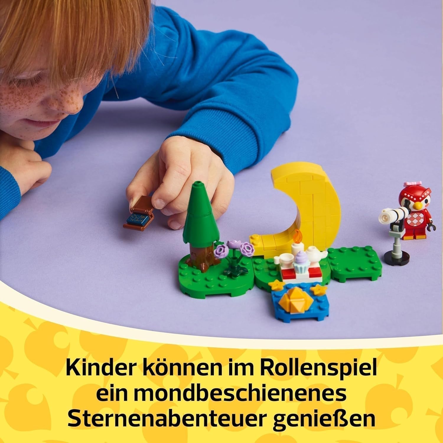 LEGO Animal Crossing Stargazing with Euphemia, ensemble de construction pour enfants, jeu de rôle imaginatif, jouet pour filles et garçons de 6 ans, jouet figurine animal 77053 Ensembles de construction Besuche den LEGO-Store