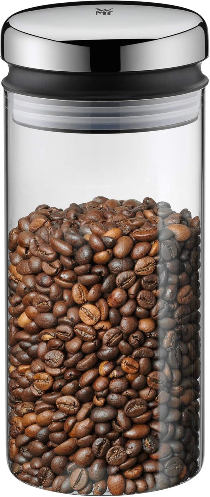 Distributeur de sirop/miel WMF Barista 240 ml, pot de conservation en verre et dépôt 1 l, hauteur 21,5 cm, pot de conservation avec couvercle, récipient à grains de café, pot de céréales, pot de conservation alimentaire avec grande ouverture de remplissage Boîtes de conservation alimentaire Naty Shop