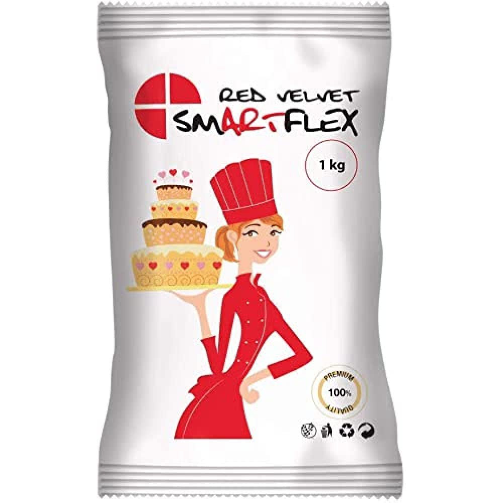 Fondant Red Velvet, 1 kg de pâte à sucre Naty Shop Default Title