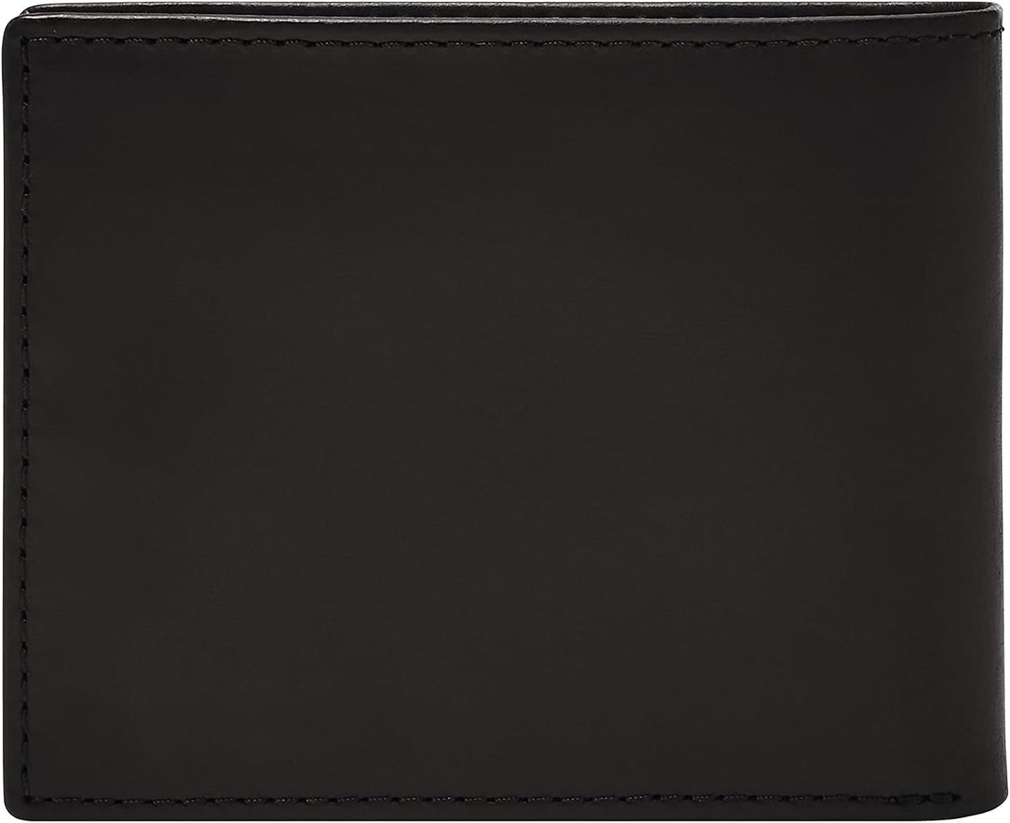 Fossil Hommes Derrick Bifold Cuir RFID Blocage Flip ID Fenêtre Portefeuille Hommes Naty Shop