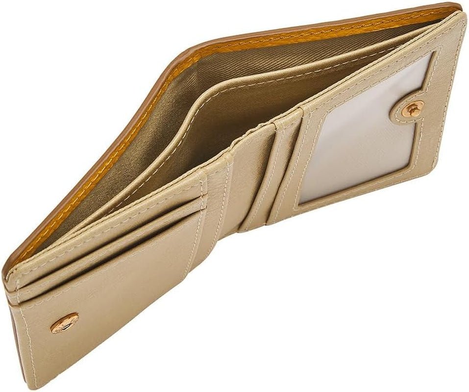 Portefeuille à deux volets en cuir jaune Logan pour femme Fossil, SL7829763 Portefeuille pour femme Naty Shop
