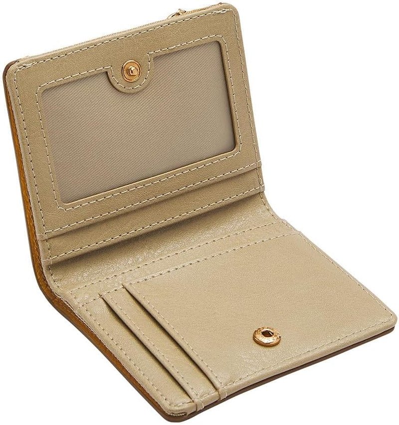 Portefeuille à deux volets en cuir jaune Logan pour femme Fossil, SL7829763 Portefeuille pour femme Naty Shop