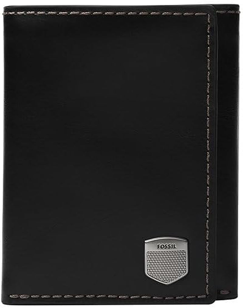 Fossil Men's Hayes Card Case Bifold Wallet Men Naty Shop Noir