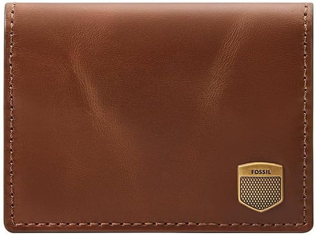 Fossil Men's Hayes Card Case Bifold Wallet Men Naty Shop Marron Clair
