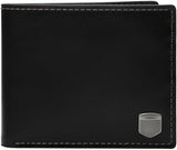 Fossil Men's Hayes Card Case Bifold Wallet Men Naty Shop Noir Encre