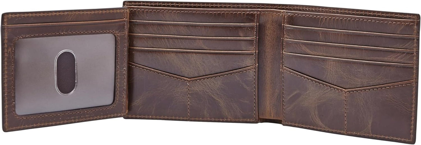Fossil Portefeuille à rabat RFID pour homme Accessoires de voyage Portefeuille pliable Portefeuille pour homme Naty Shop