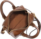 Fossil Women's Carlie Leather Mini Satchel Purse Sac à main pour femme Sacs Femme Naty Shop