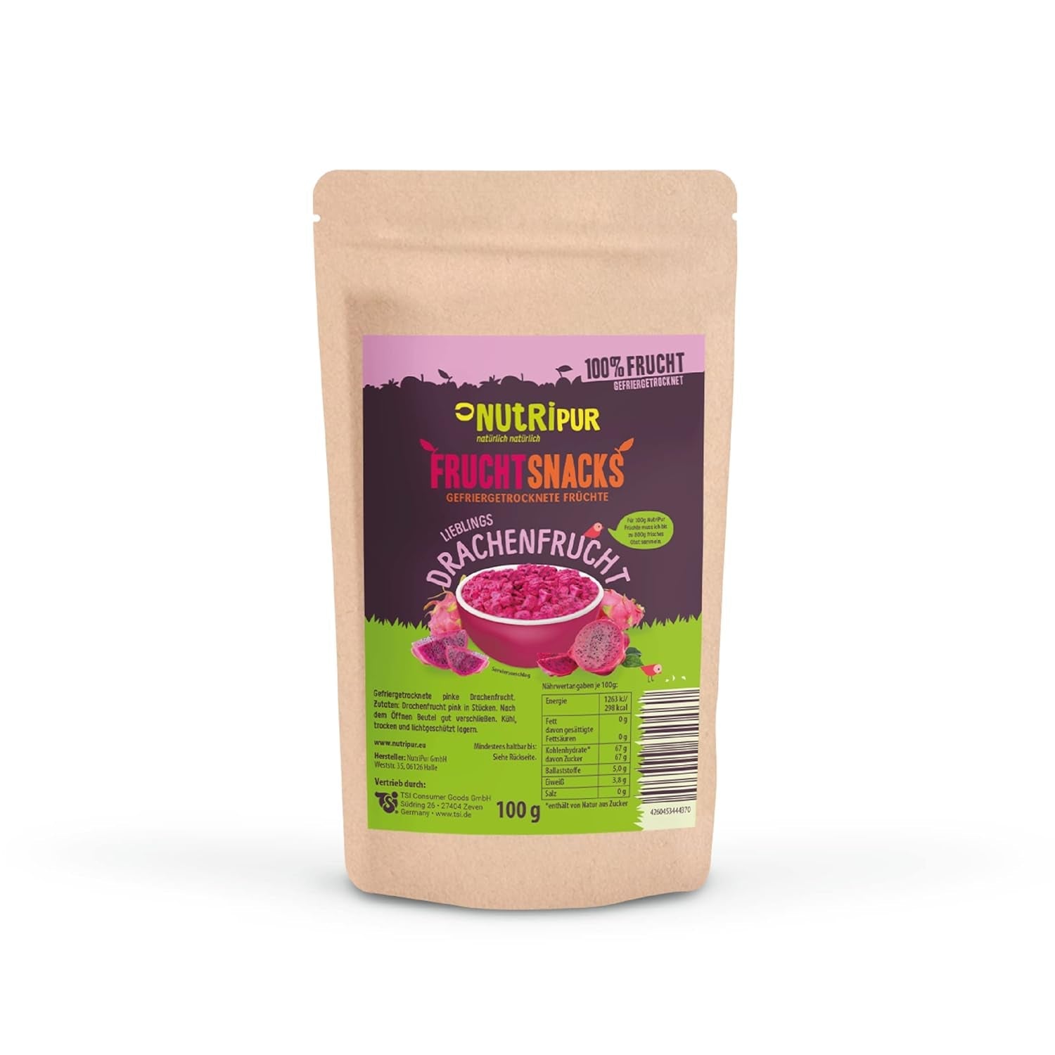 Fruit du dragon lyophilisé : 100g de fruit du dragon séché - 100% fruit, plein de saveur - fruit lyophilisé, sans sucre ajouté Produits déshydratés Ma boutique Titre par défaut