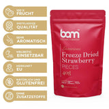 Fruits lyophilisés BAM, 40 grammes, fruits naturels, desserts parfaits, saveur riche (fraise) Produits déshydratés Naty Shop
