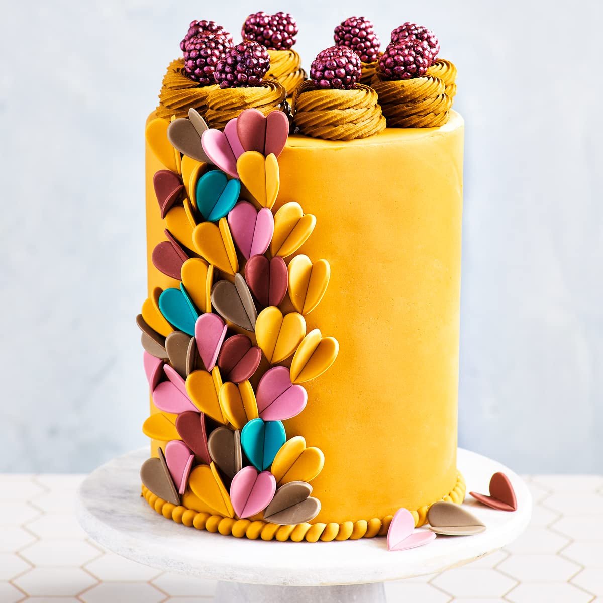 Fondant Roulé FunCakes Bleu Sarcelle Facile à Utiliser Lisse Flexible Doux et Pliable Parfait pour la Décoration de Gâteaux Halal Casher Sans Gluten Paquet de 250 g Naty Shop Pâte à Sucre