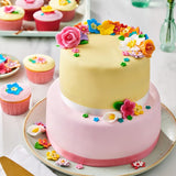Rouleau fondant FunCakes Vert Botanique : Facile à utiliser, lisse, souple, souple et malléable, parfait pour décorer les gâteaux, halal, casher et sans gluten, 250g Pâte à sucre Naty Shop