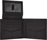 Fossil Derrick Porte-passeport pliable en cuir avec blocage RFID pour homme avec porte-carte amovible Naty Shop