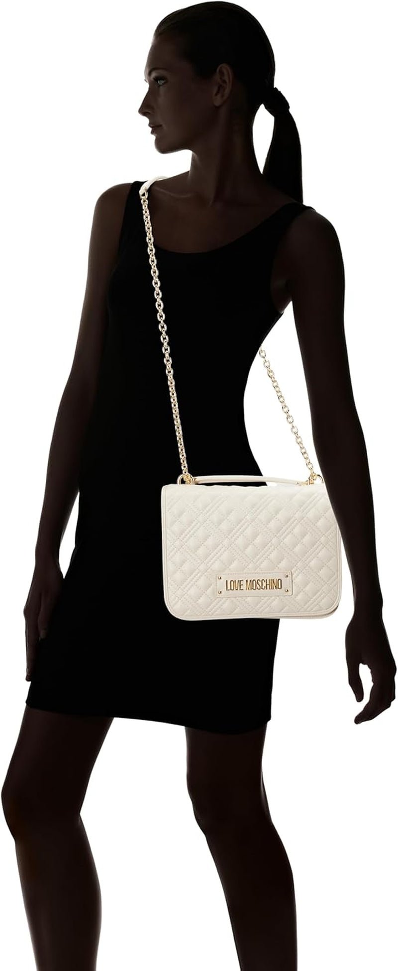 Love Moschino, sac à bandoulière pour femme, blanc Naty Shop Sacs pour femme