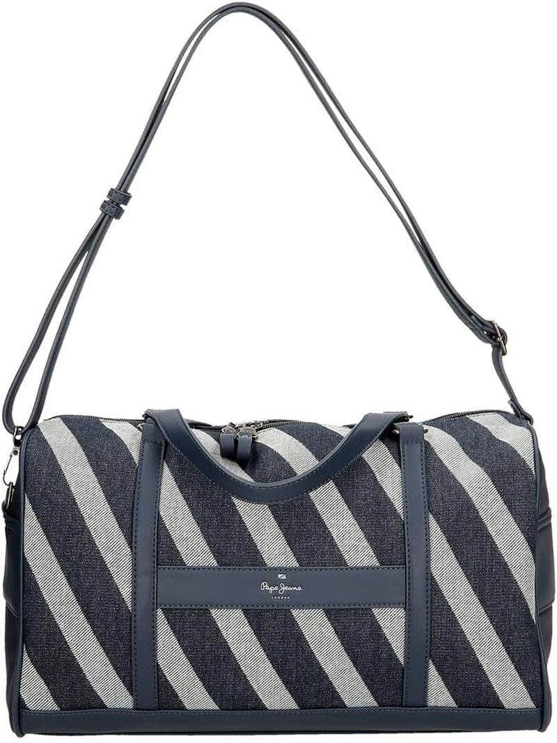 Pepe Jeans Celine Sac de voyage, Bleu, 40 x 25 x 20 cm, Polyester, avec détails en simili cuir, 20 L, by Joumma Bags, Bleu, Sac de voyage Bagages et équipement de voyage Naty Shop