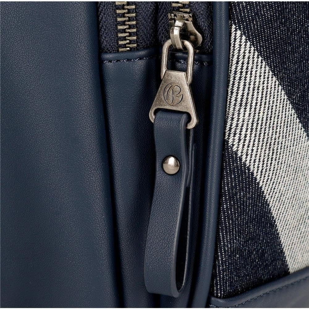 Pepe Jeans Celine Sac de voyage, Bleu, 40 x 25 x 20 cm, Polyester, avec détails en simili cuir, 20 L, by Joumma Bags, Bleu, Sac de voyage Bagages et équipement de voyage Naty Shop