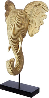 GILDE Deko große Figur Skulptur XXL - sculpture décorative argentée en aluminium couleur : argent - décoration de salon cadeau d'anniversaire hauteur 114 cm Statuettes et sculptures Naty Shop Or, noir Hauteur 46 cm