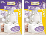 Günthart BackDecor Fondant Blanc 250 g, 100 % végétalien, sans huile de palme, indéchirable pour recouvrir gâteaux et pâtisseries, adapté au modelage, lot de 2 (1 x 250 g) pâte à sucre Naty Shop Default Title
