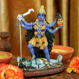 Statue du dieu hindou Kali Ma, déesse de l'Inde Kali Bhavatarini, statue destructrice, déesse hindoue décorative du temps et de la mort, figurine Murti Diwali Pooja, cadeaux pour la maison, le bureau, le temple Mandir, l'autel, articles Puja, statuettes et sculptures Naty Shop
