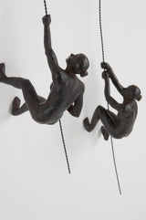JOTEX Grimpeuses Féminines Figurines décoratives, lot de 2, marron rouille Statuettes et sculptures Naty Shop