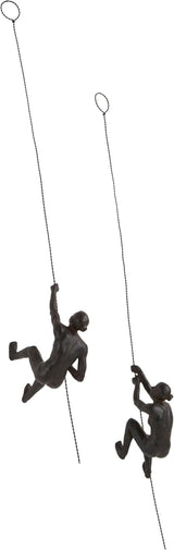 JOTEX Figurines Décoratives Grimpeuses Féminines, Pack de 2, Statuettes et Sculptures Marron Rouillé Naty Shop Default Title