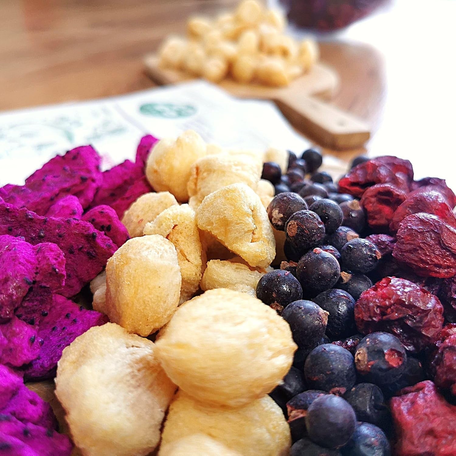 Litchis lyophilisés | 100% fruits lyophilisés séchés litchi | séché naturellement Vegan sans gluten | Pas de jus de litchi Sirop de litchi | Litchi tropical aux fruits lyophilisés | ZingyZoo Produits déshydratés Naty Shop