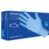 Gants en nitrile bleus non poudrés Nitrylex 100pcs, taille S Nati Shop