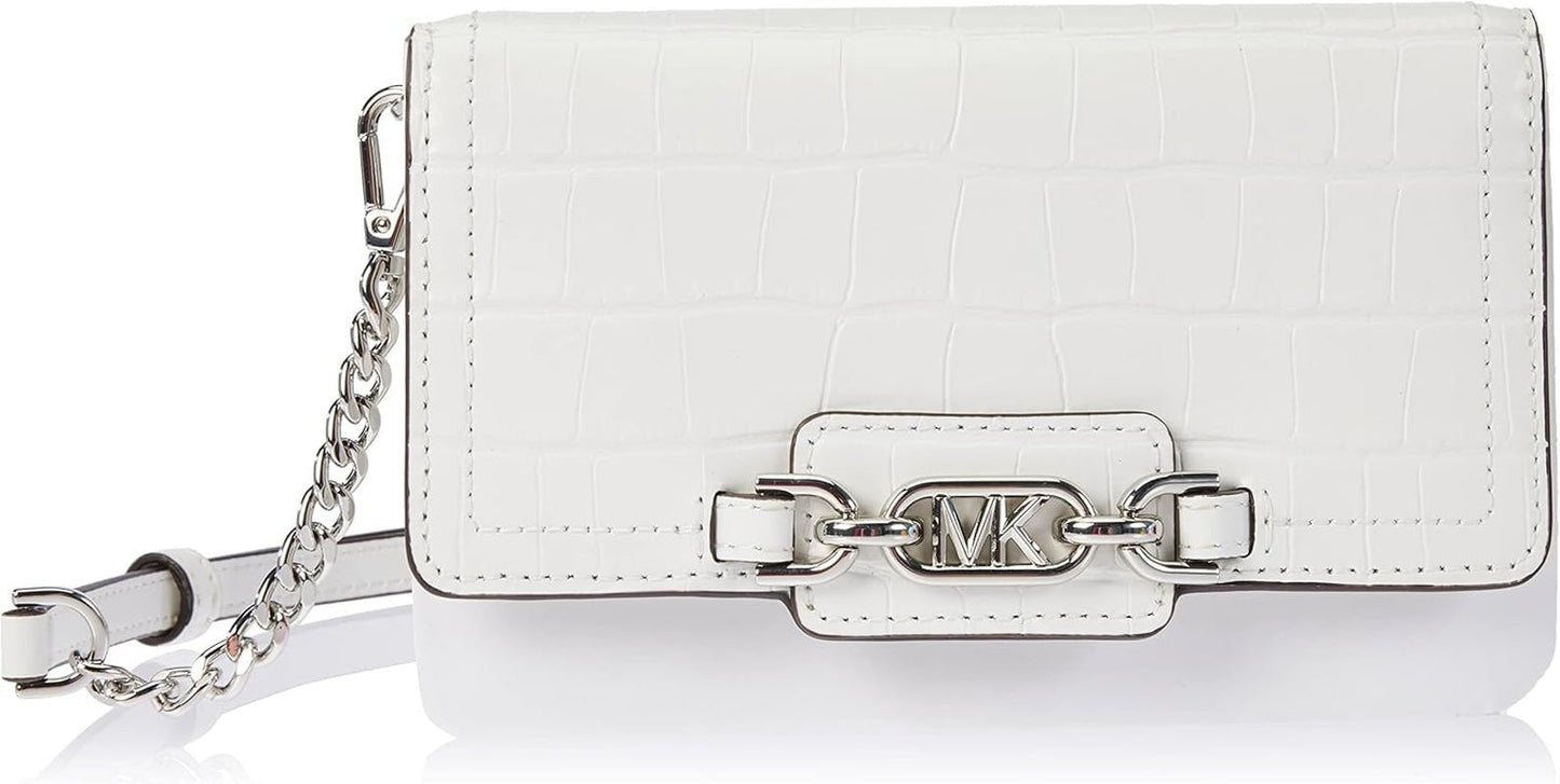 MICHAEL KORS Sac Heather Phn CHN Xbody pour femmes Sacs Naty Shop pour femmes Blanc optique