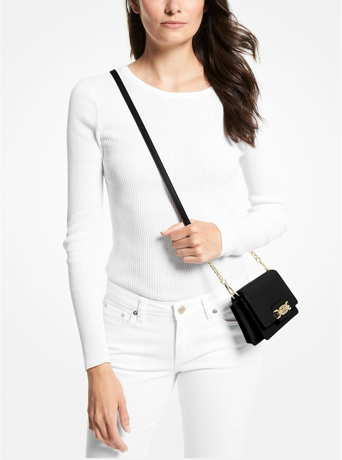 Michael Kors Ladies Heather Phn CHN Xbody Bag Sacs pour femmes Naty Shop