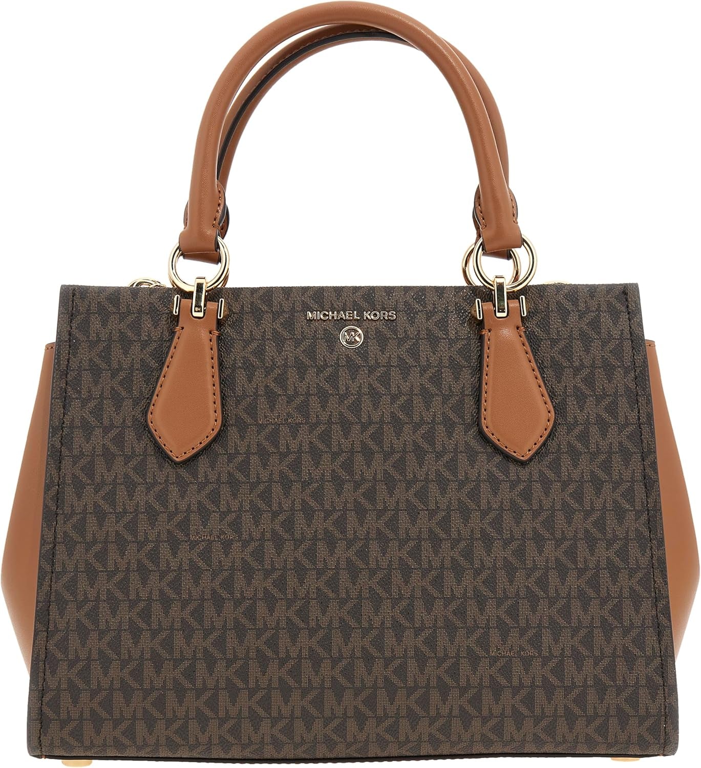 Michael Kors Ladies Md Satchel Bag Femme Sacs Naty Shop Brn/Acorn