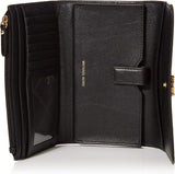Michael Kors Money Pieces Porte-cartes de crédit femme, Marrón (Bagage), 2,5x9,5x11,4 cm (L x H) Portefeuille femme Naty Shop