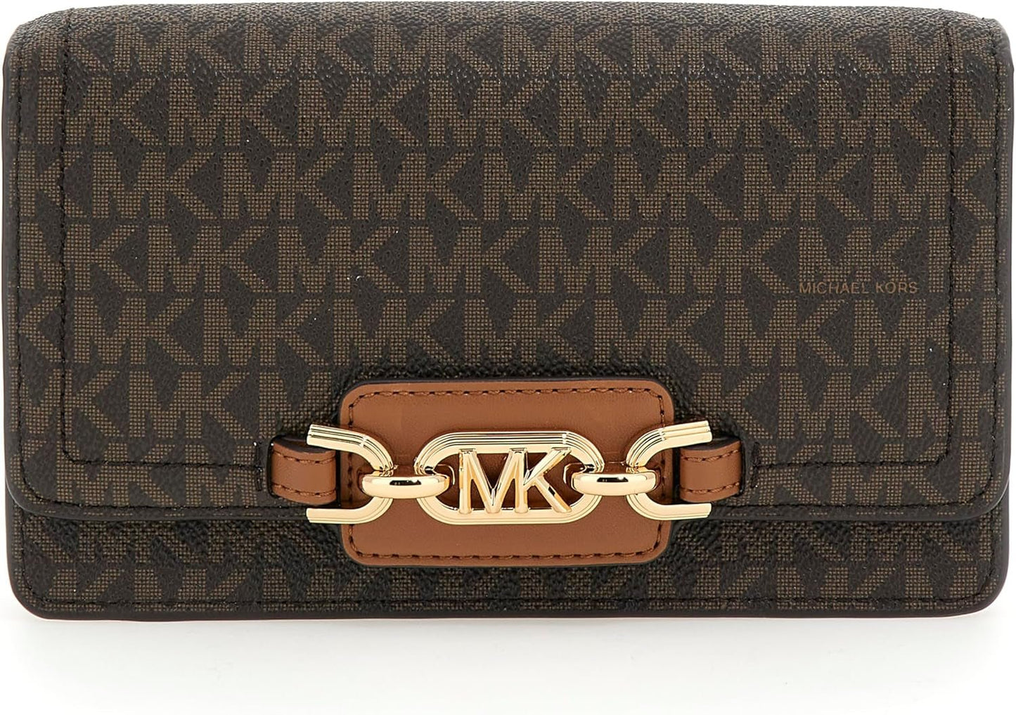 MICHAEL KORS Femme Heather PHN CHN XBODY Sac, Marron Foncé Femme Sacs Naty Shop