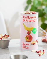 Mélange de fruits lyophilisés BUAH® | Fraises, bananes, pommes et groseilles lyophilisées sans sucre ajouté | 100% fruits | Vegan, sans gluten, sans lactose (140g) Produits déshydratés Naty Shop