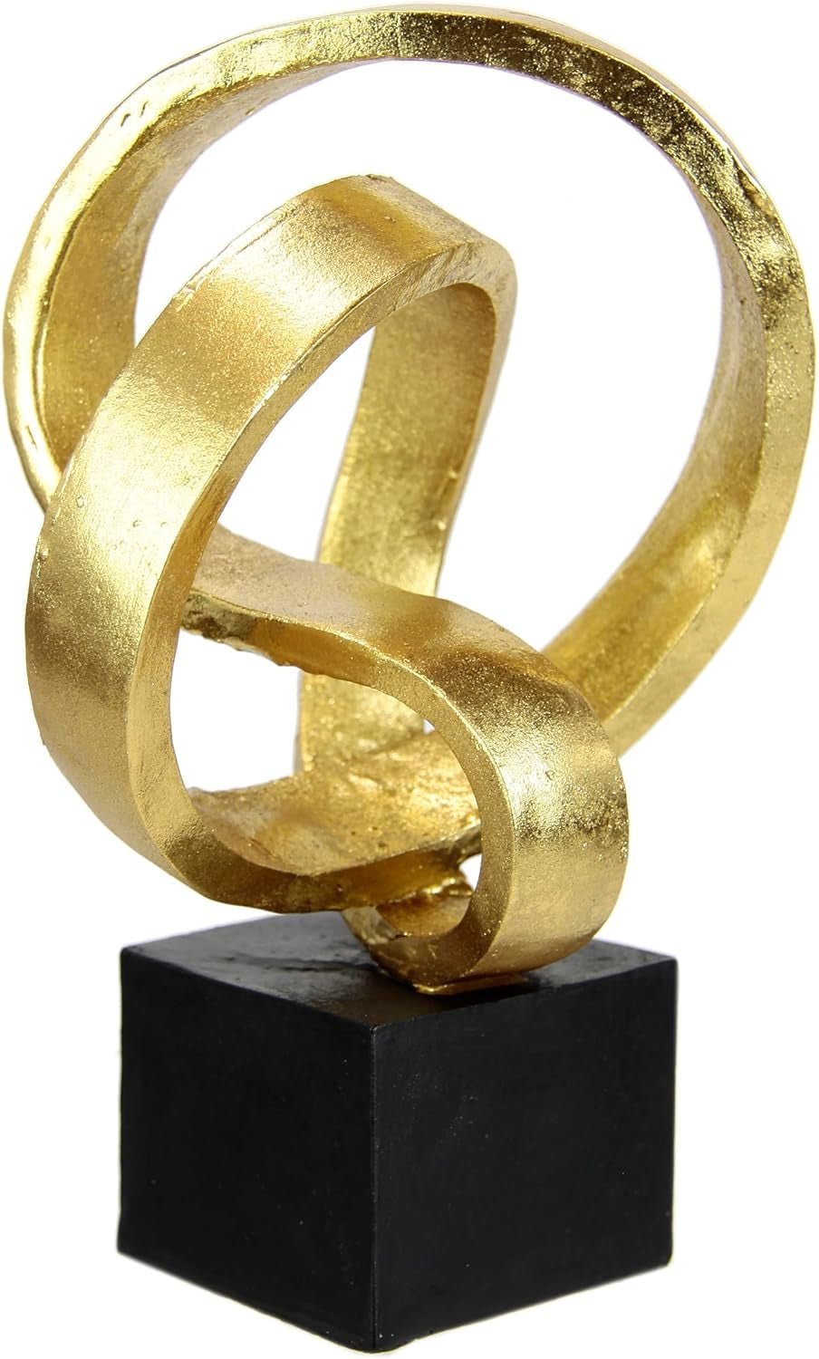 Sculpture déco moderne, ornements d'art, image 3D, décoration moderne, figurines, art abstrait, idée cadeau, argent Statuettes et sculptures Naty Shop Or