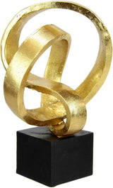Sculpture déco moderne, ornements d'art, image 3D, décoration moderne, figurines, art abstrait, idée cadeau, argent Statuettes et sculptures Naty Shop Or