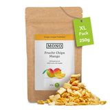 Chips lyophilisées Mono - 300g de chips de fraises à base de fraises 100% naturelles - fruits tropicaux séchés - fraises séchées - snack pour muesli et desserts - chips de fraises Produits déshydratés Naty Shop Mangue