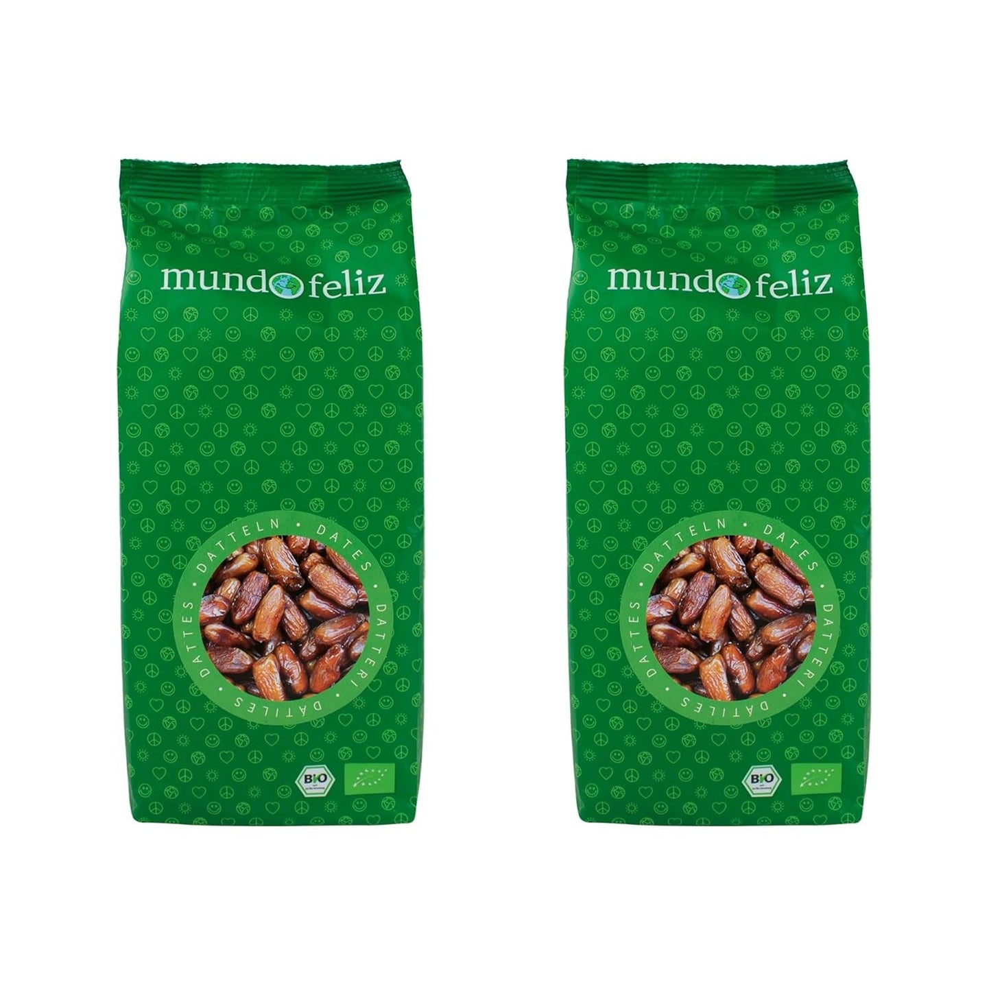 Mundo Feliz Dattes Séchées Bio avec Pierres 2 x 500g Naty Shop Produits Déshydratés 500G (Pack de 2) Données