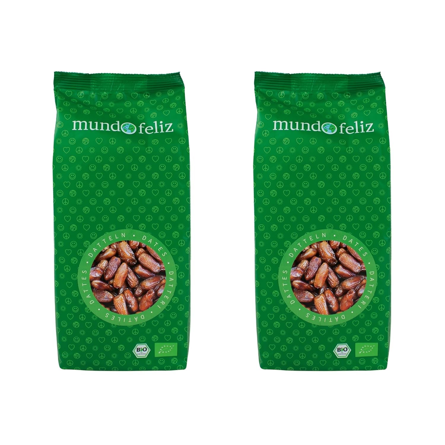 Mundo Feliz Dattes Séchées Bio avec Pierres 2 x 500g Naty Shop Produits Déshydratés 500G (Pack de 2) Données